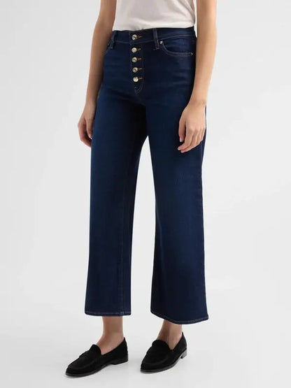Le Pixie Slim Palazzo Exposed Button Fairway - Frame