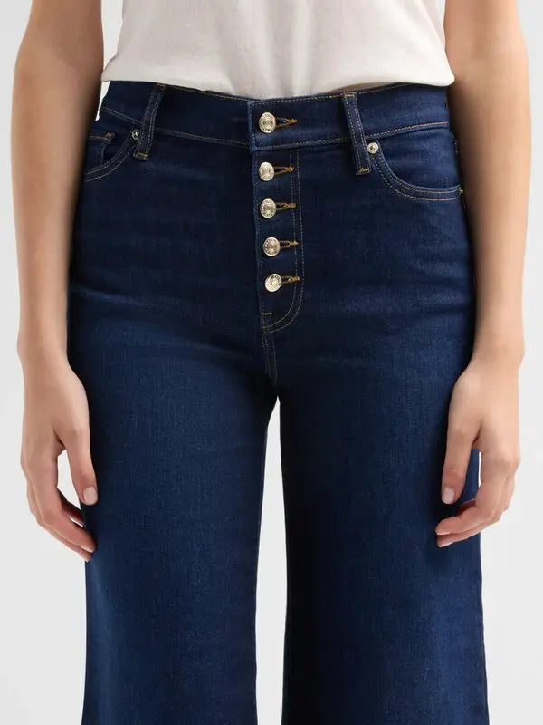 Le Pixie Slim Palazzo Exposed Button Fairway - Frame
