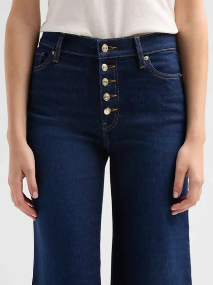 Le Pixie Slim Palazzo Exposed Button Fairway - Frame