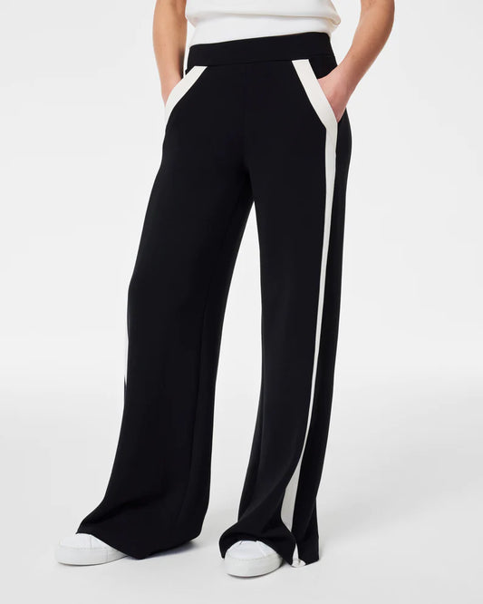 AirEssentials Striped Track Pant Very Black - SPANX