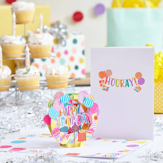 Happy Birthday Hooray Pop-Up Card - Lovepop Cards