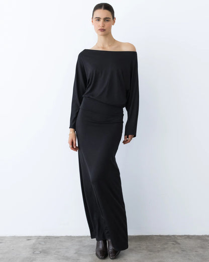 Jersey Cool Girl Dress Black - Ripley Rader