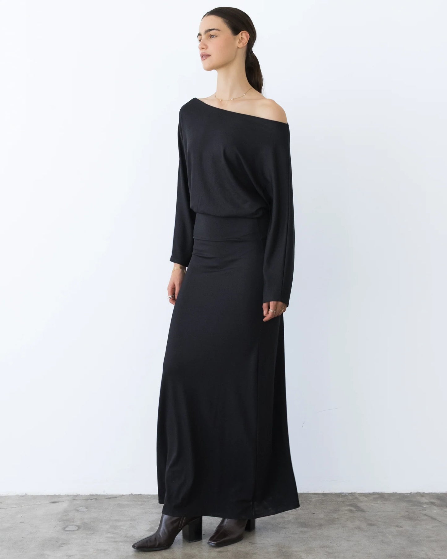 Jersey Cool Girl Dress Black - Ripley Rader