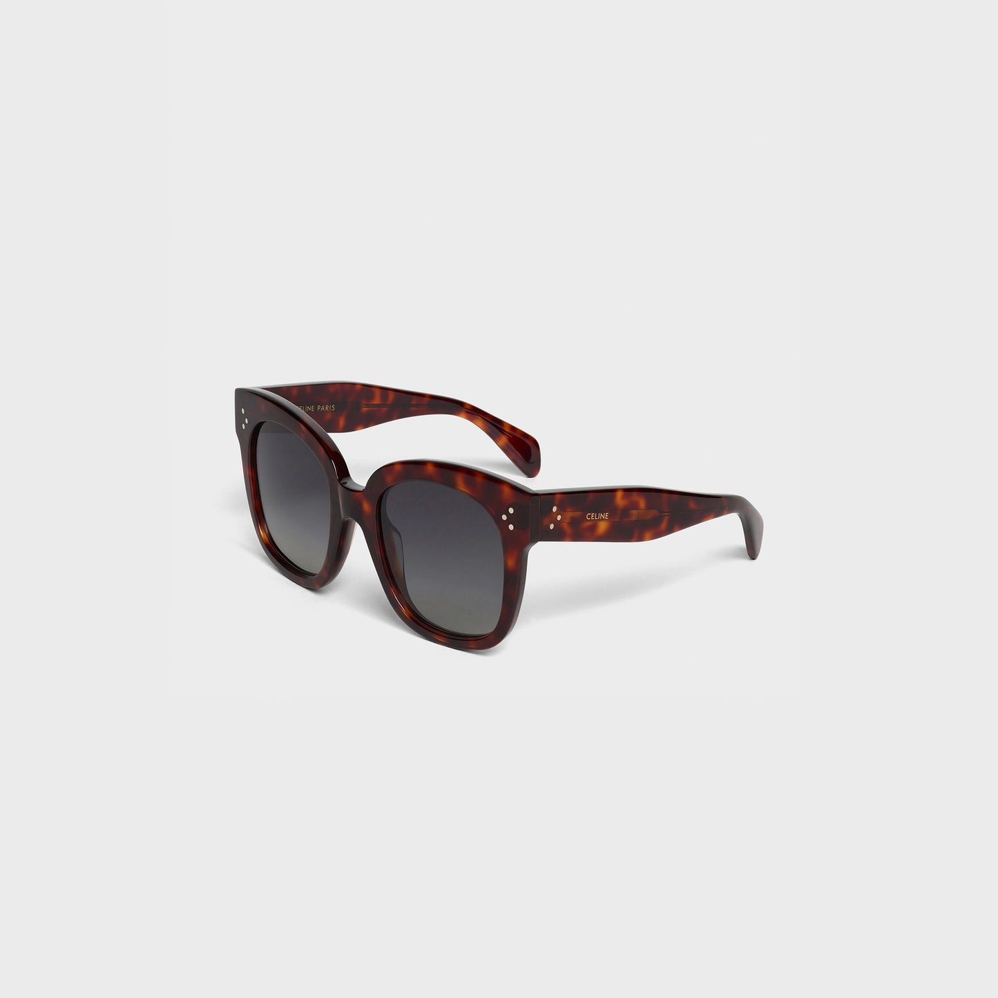 Oversized Acetate Sunglasses Red Havana - CELINE