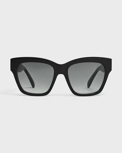 Triomphe Sunglasses Shiny Black Gradient Brown - CELINE