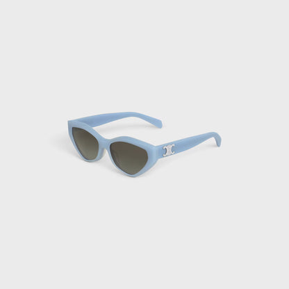 Triomphe 17 Sunglasses Acetate Milky Azure - CELINE