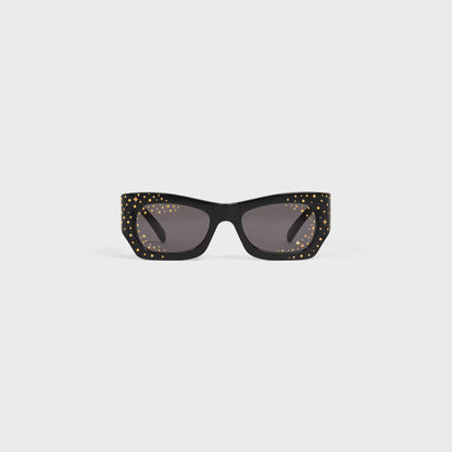 Graphic S333 Sunglasses Black With Crystals - CELINE