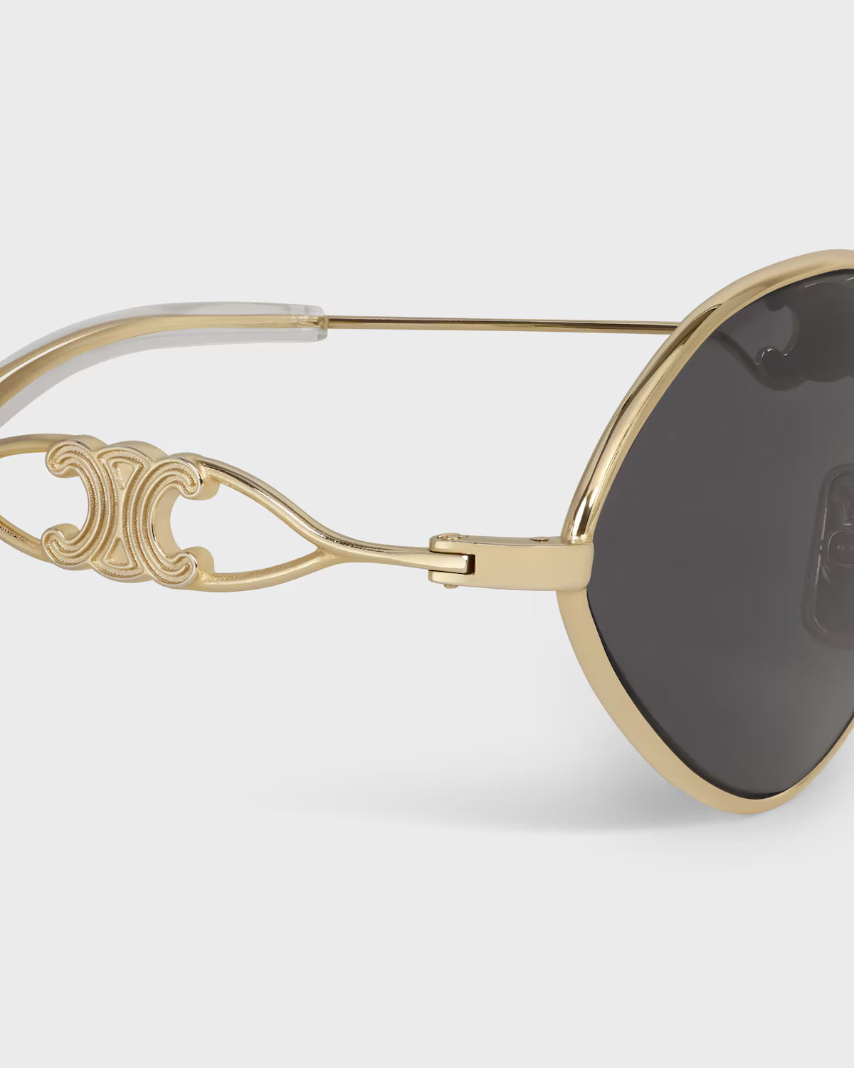 Wire 01 Sunglasses Gold/Smoke - CELINE