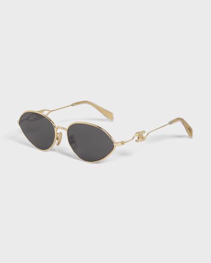 Wire 01 Sunglasses Gold/Smoke - CELINE