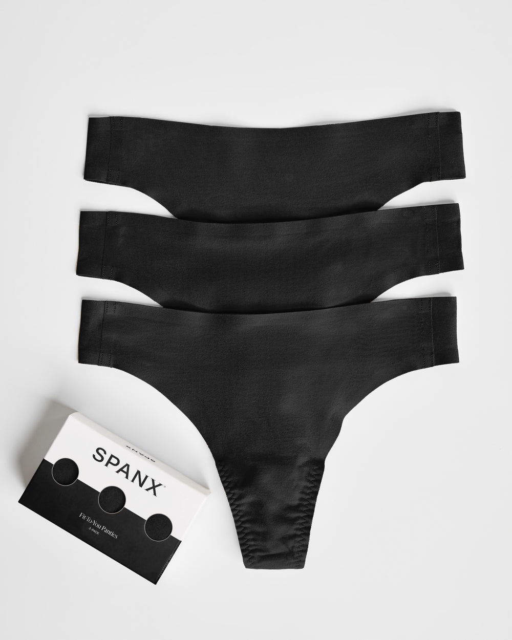 Fit-to-You Thong 3-Pack Very Black - SPANX