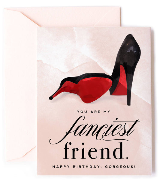 Fanciest Friend Birthday Card - Kitty Meow Boutique