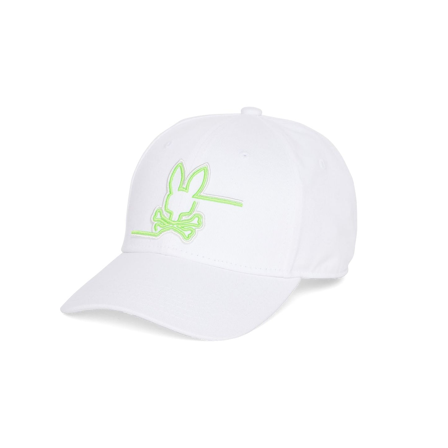 Chester Embroidered Baseball Cap White - Psycho Bunny