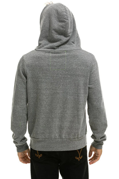 5 Stripe Hoodie Heather Grey - Aviator Nation