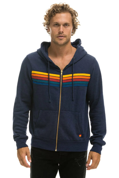 5 Stripe Hoodie Navy - Aviator Nation