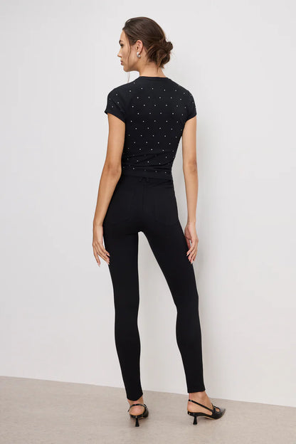 Ponte Good Waist Leggings Black - Good American