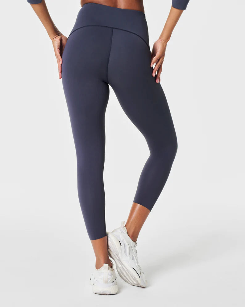 Spanx Booty Boost Active 7/8 Leggings Navy Reptile
