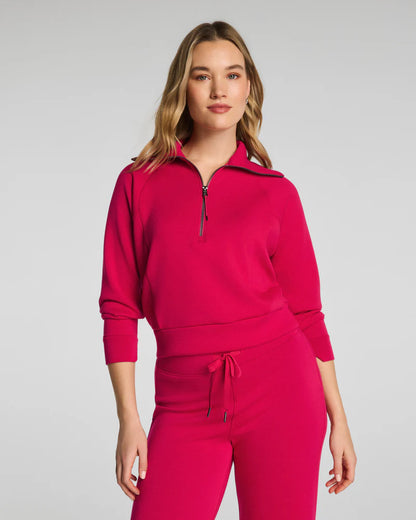 Airessentials Half Zip Fuchsia - SPANX