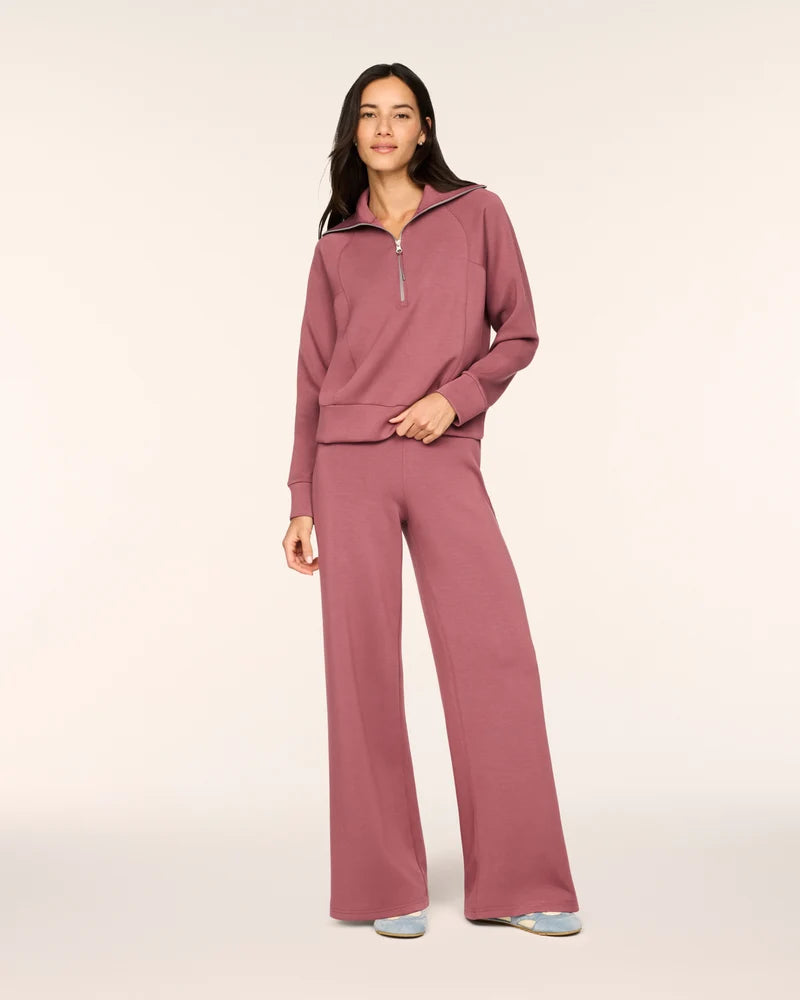 Airessentials Half Zip Rum Raisin - SPANX