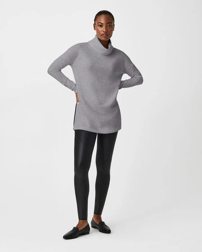 AirEssentials Turtleneck Tunic Medium Heather Grey - SPANX