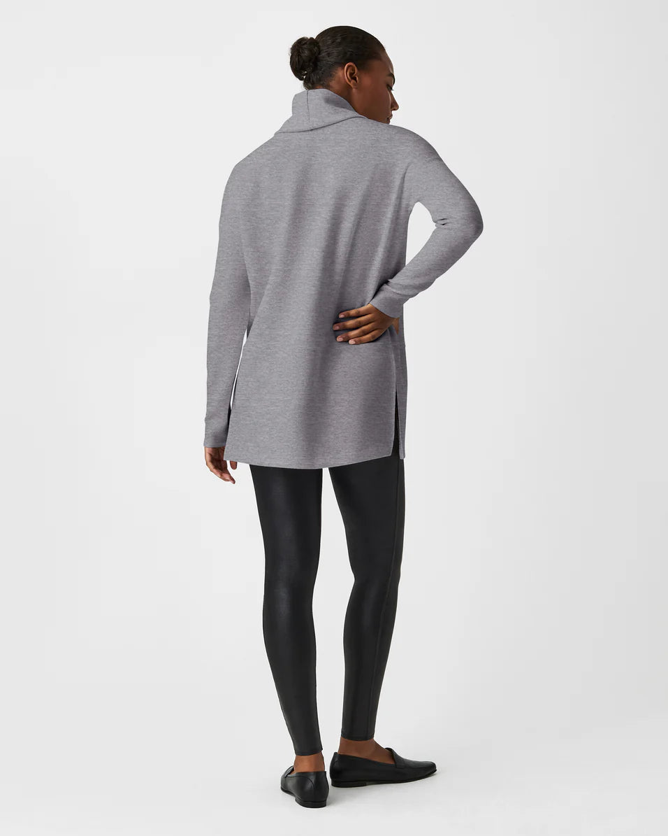 AirEssentials Turtleneck Tunic Medium Heather Grey - SPANX