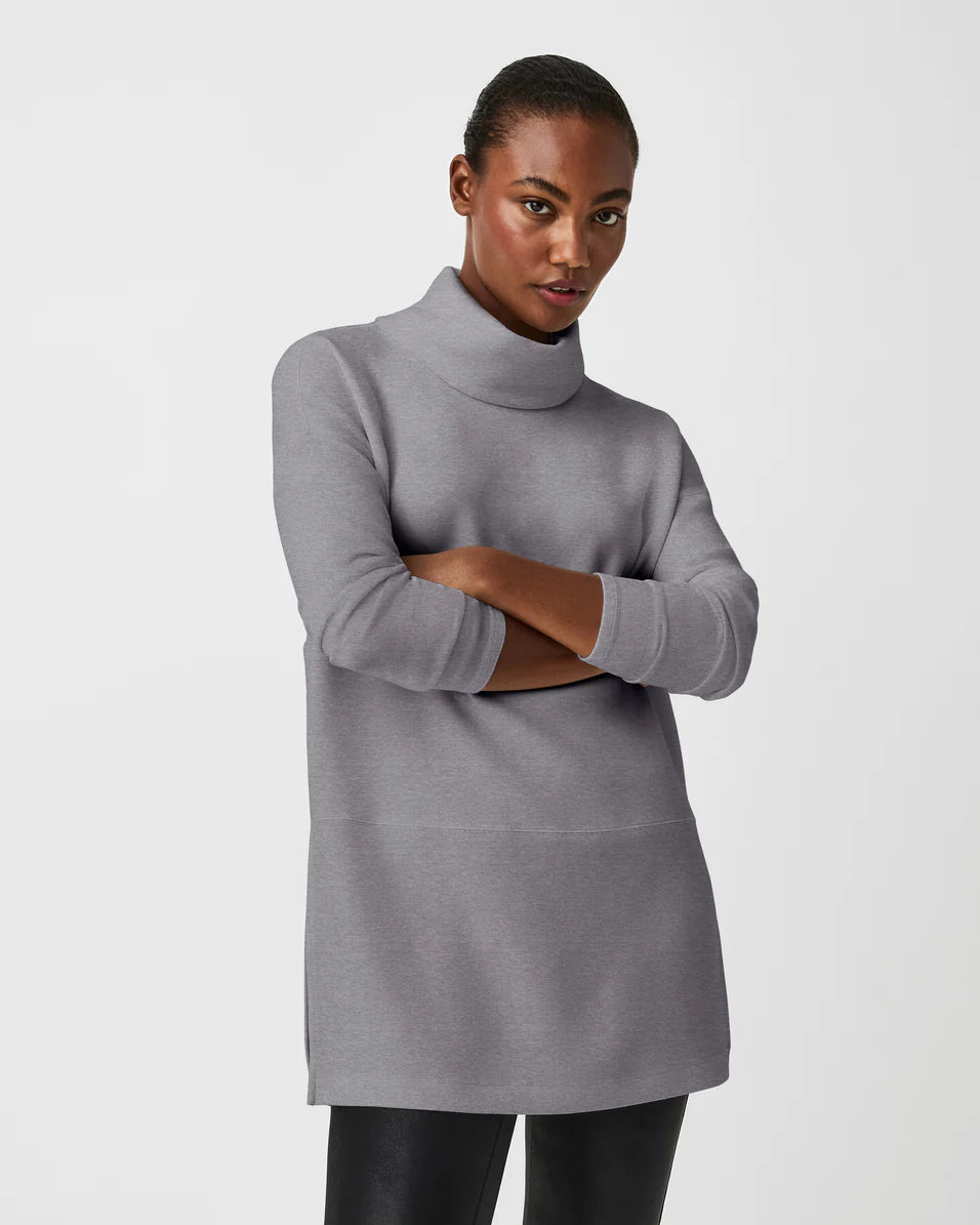 AirEssentials Turtleneck Tunic Medium Heather Grey - SPANX