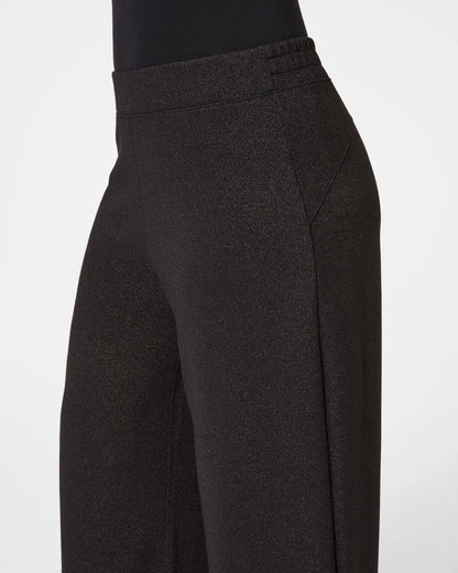 Airessentials Wide Leg Pant Very Black/Silver Shimmer - SPANX