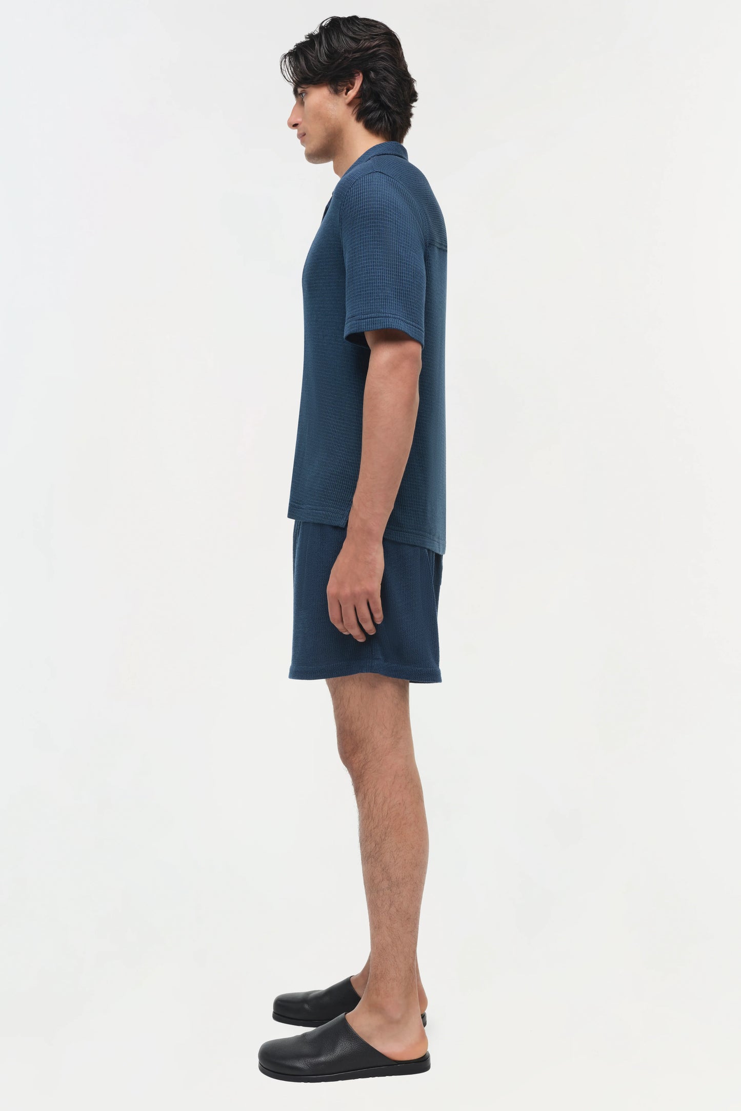 Troy Wool Silk Shirt Midnight - Simkhai