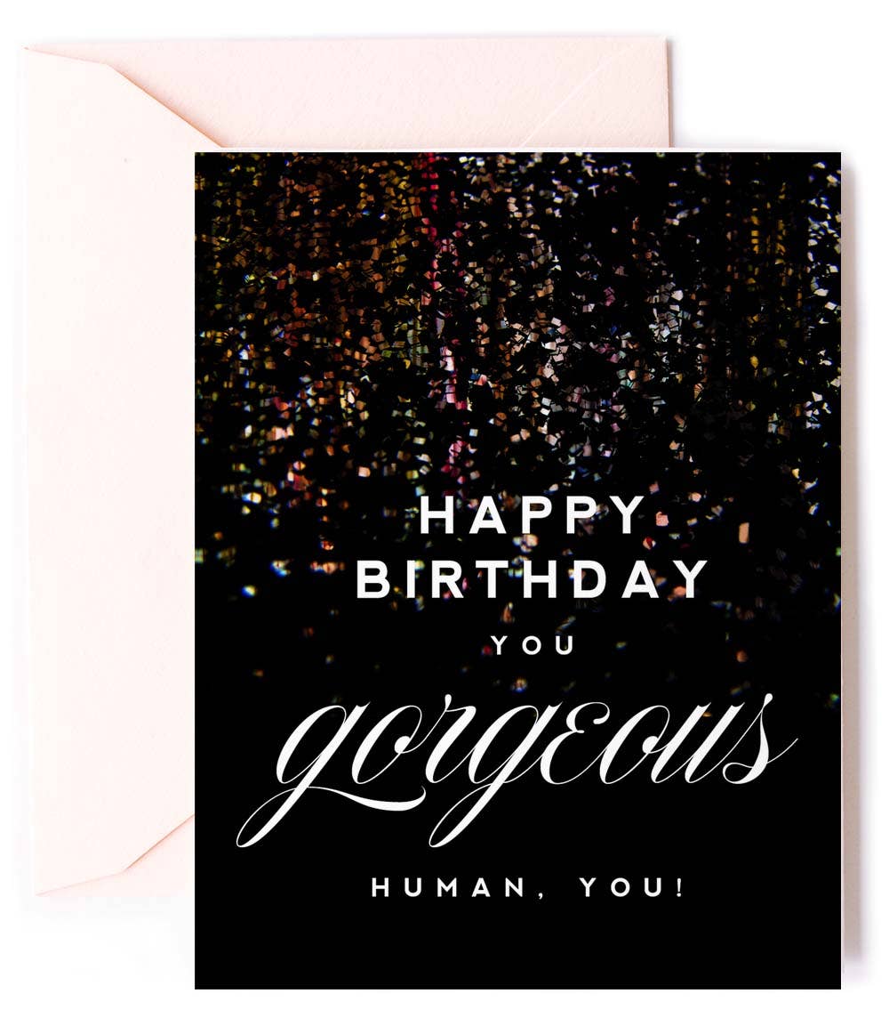 Happy Birthday Gorgeous Stylish Birthday Greeting Card - Kitty Meow Boutique