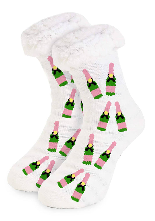 Knit Fur Slipper Socks Champagne - Toss Designs