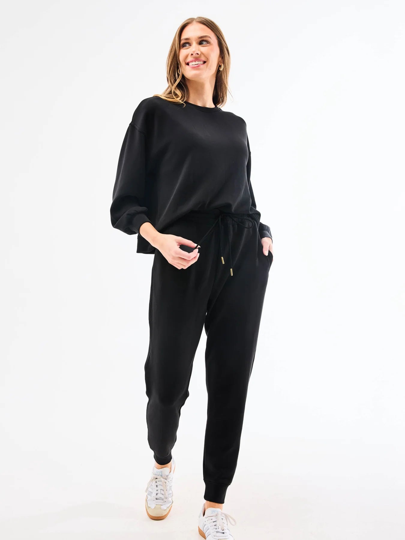 Cora Jogger Pants Black - Mary Square