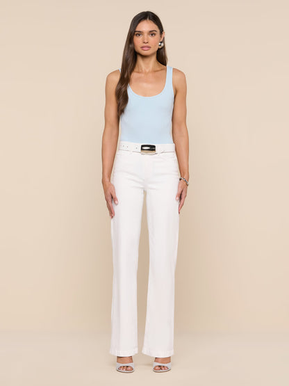 Nica Scoopneck Bodysuit Cool Blue - L'AGENCE