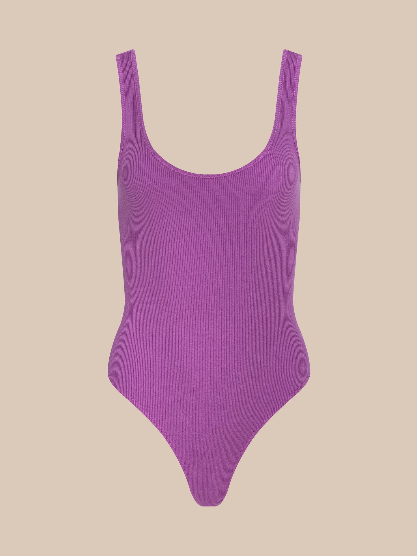 Nica Scoopneck Bodysuit Vivid Violet - L'AGENCE