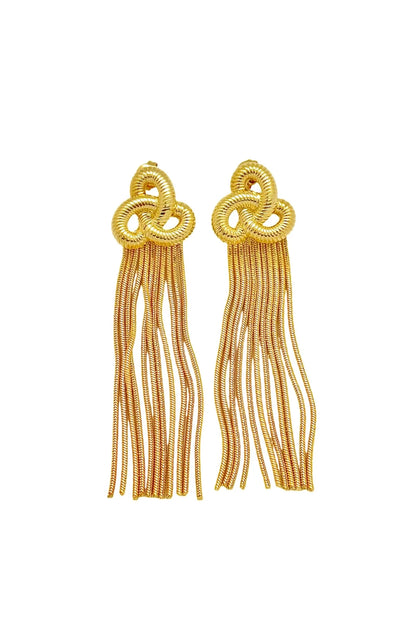 Fringe Earrings Gold - Cimber Designs