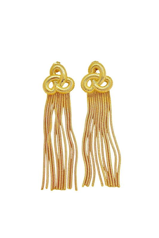 Fringe Earrings Gold - Cimber Designs