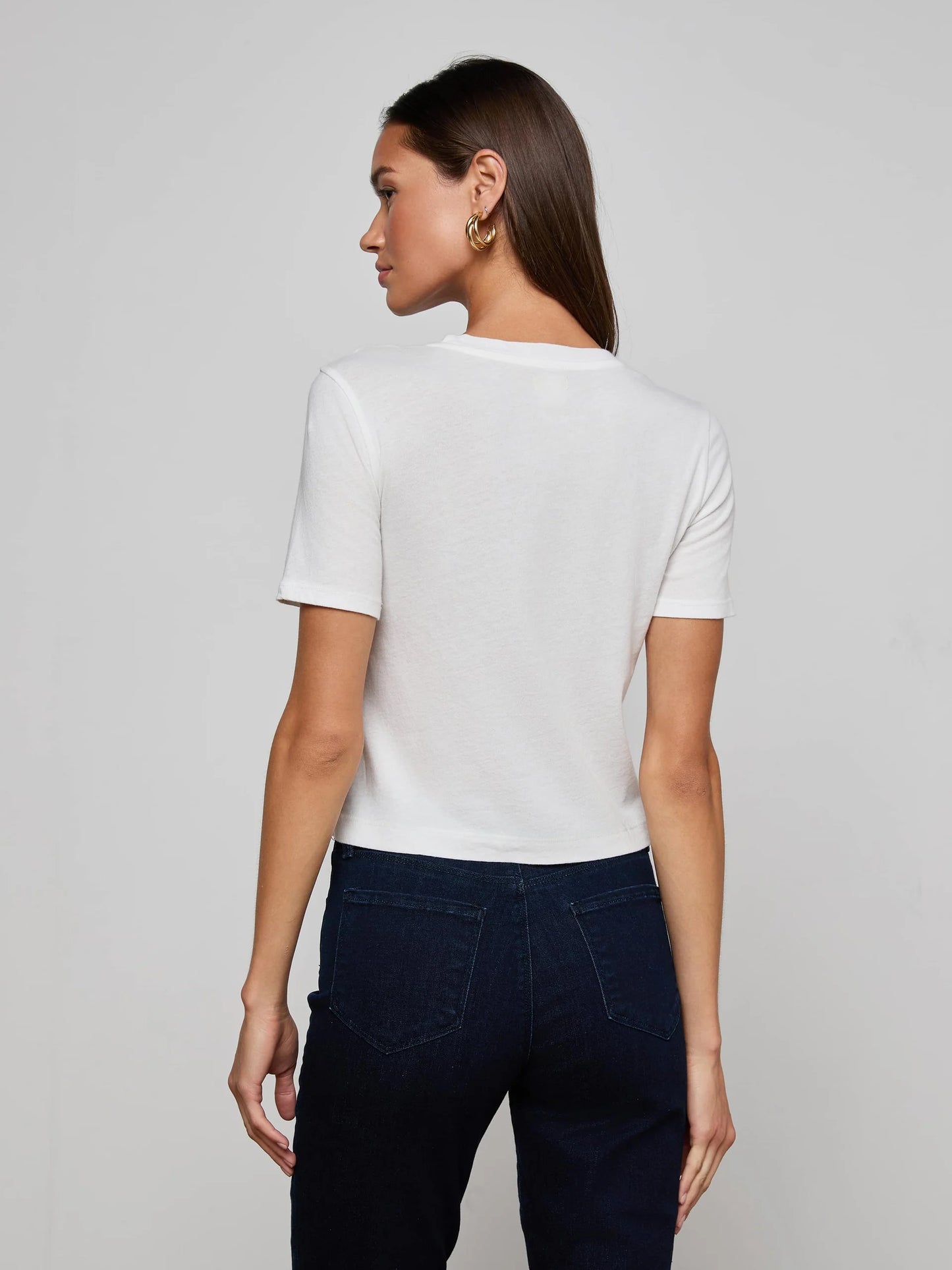 Stormy Cotton Tee White - L'AGENCE