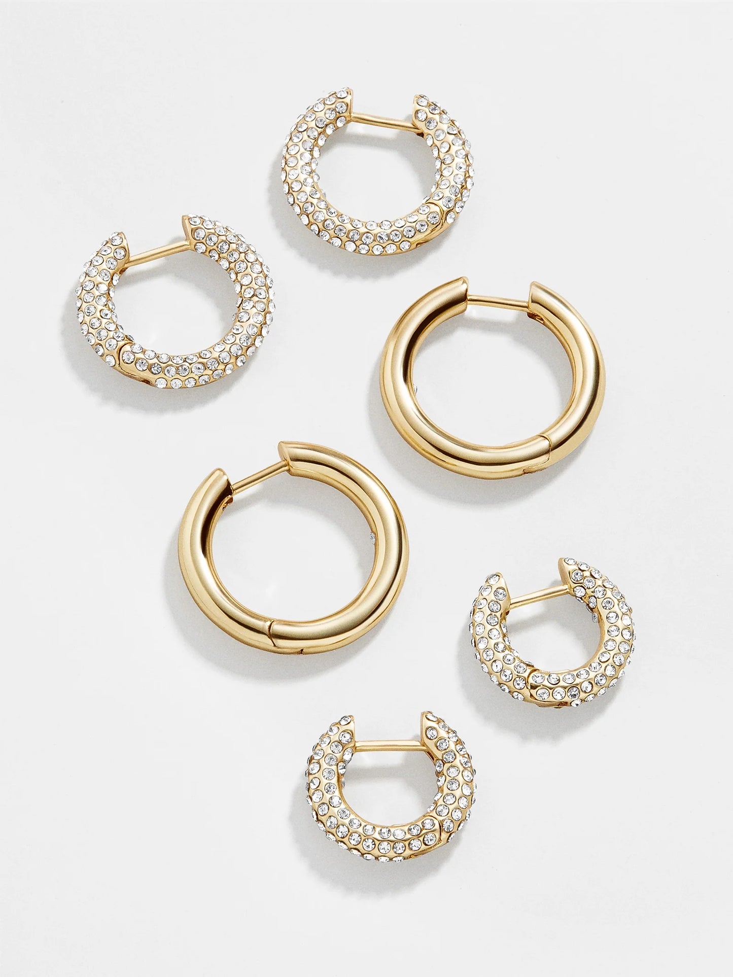 Lucy Earring Set Gold/Pavé - BaubleBar