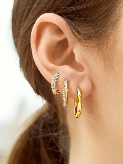 Lucy Earring Set Gold/Pavé - BaubleBar