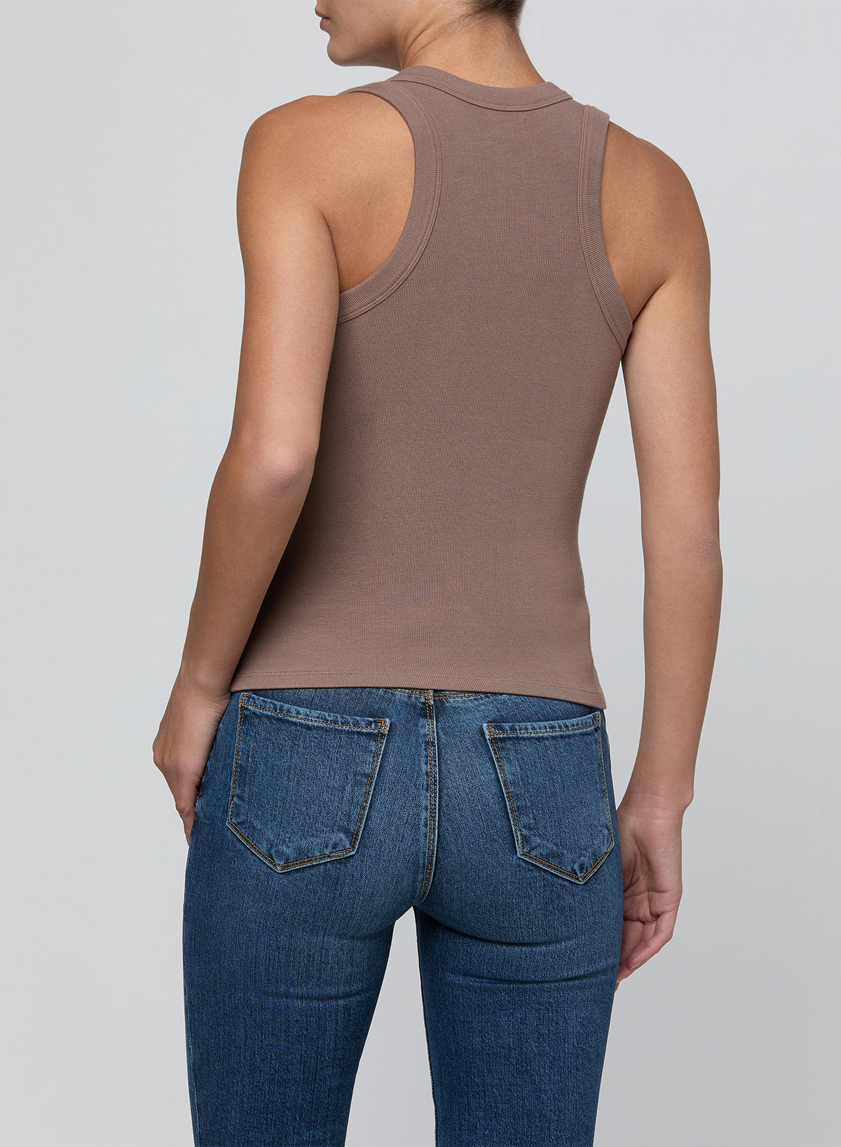 Shania Racerback Tank Cardamom - L'AGENCE