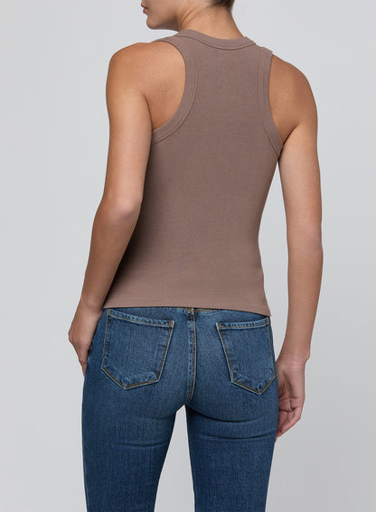 Shania Racerback Tank Cardamom - L'AGENCE