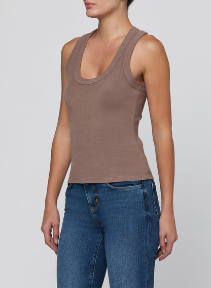 Shania Racerback Tank Cardamom - L'AGENCE