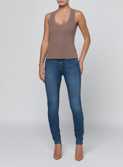 Shania Racerback Tank Cardamom - L'AGENCE