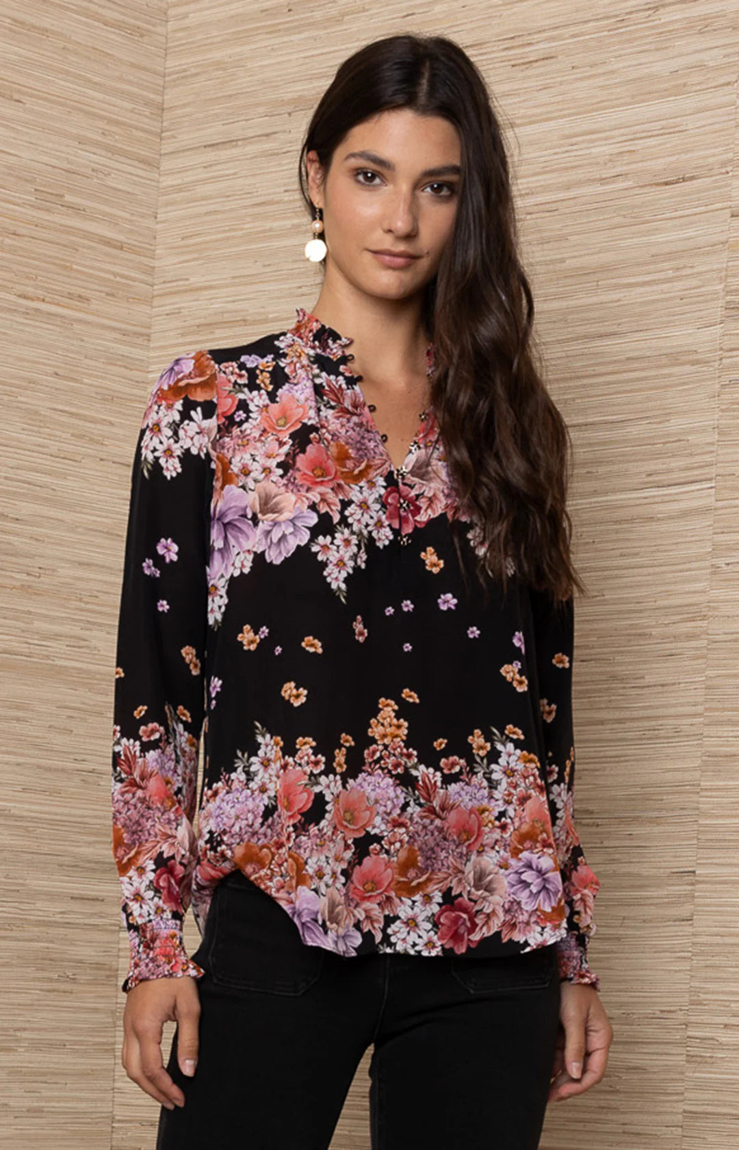 Marlowe Silk Top Black - Hale Bob