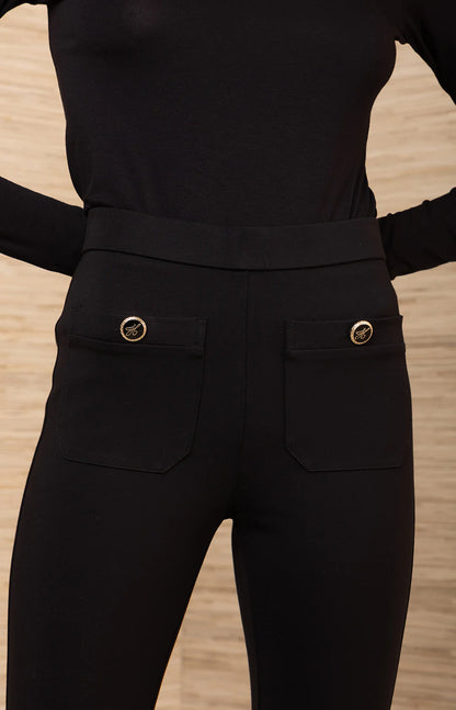 Mazikeen Stretch Pant Black - Hale Bob