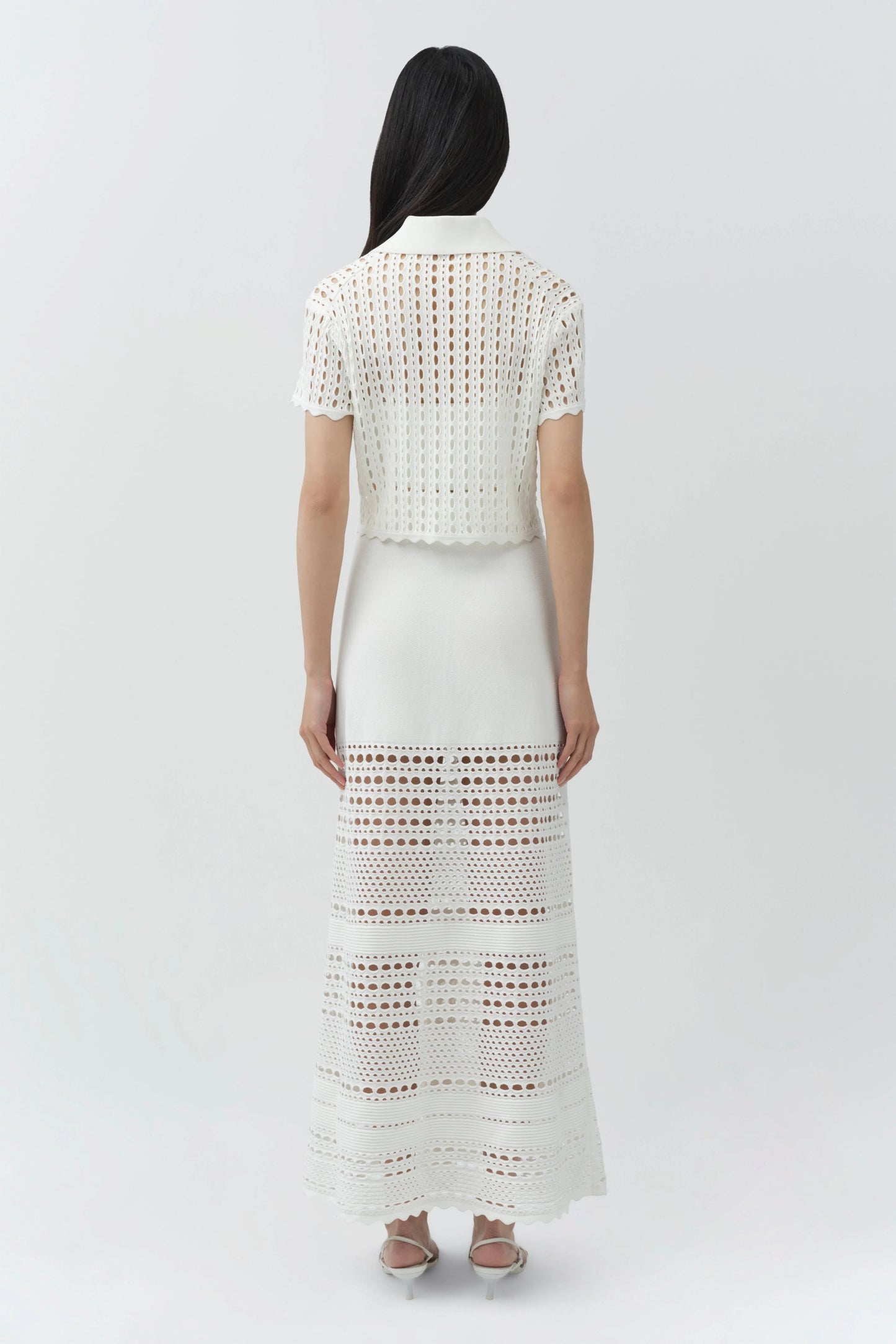 Arlan Open Stitch Camp Shirt Ivory - Simkhai