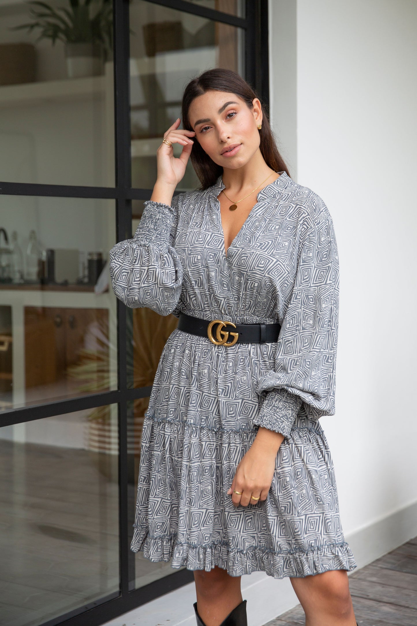 Namibia Winter Paris Dress Grey - Skemo