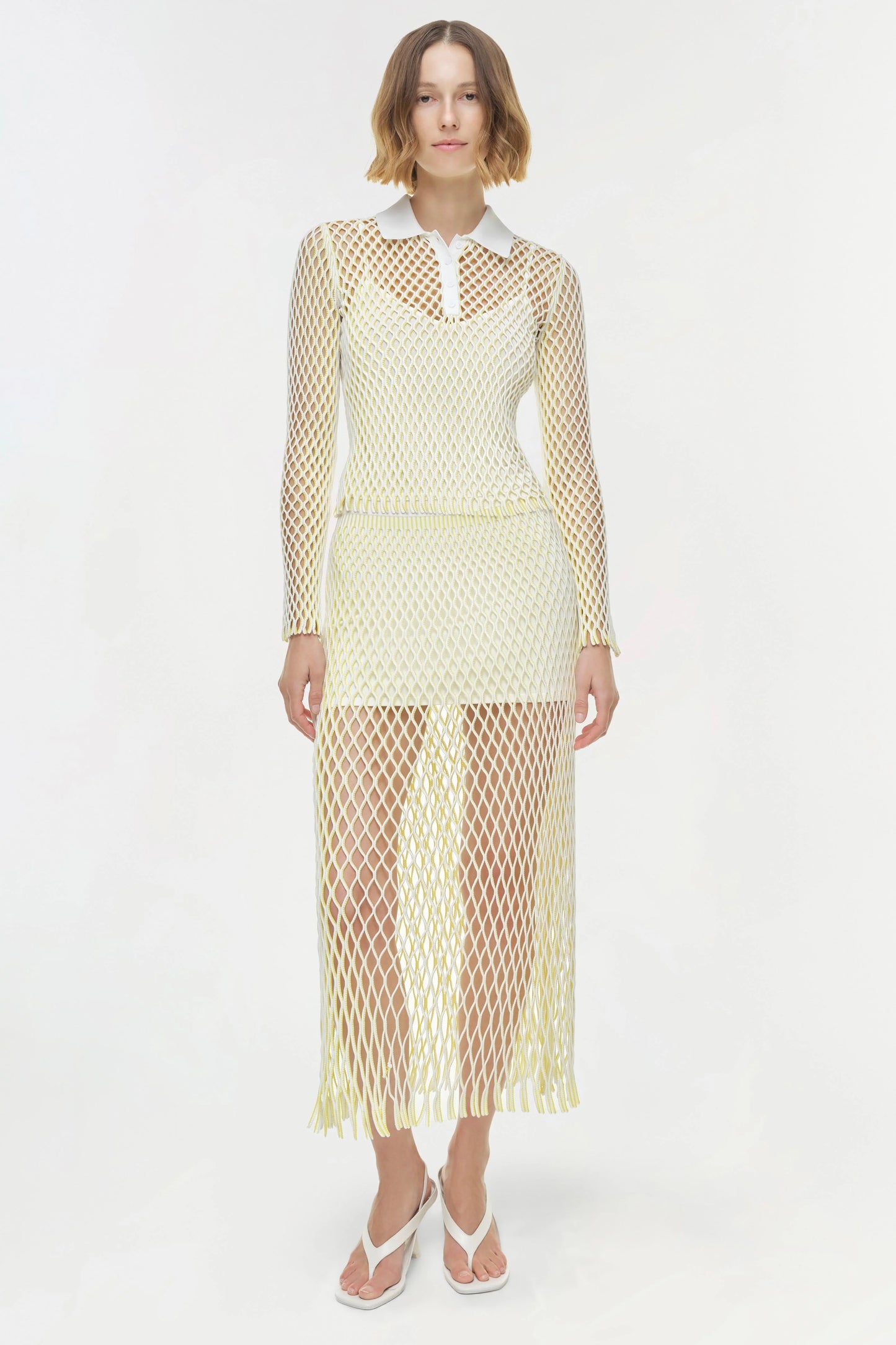 Petra Knit Polo Solar Multi - Simkhai