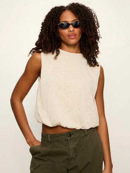 Quinn Bubble Shell Tank Bone - Sancturary