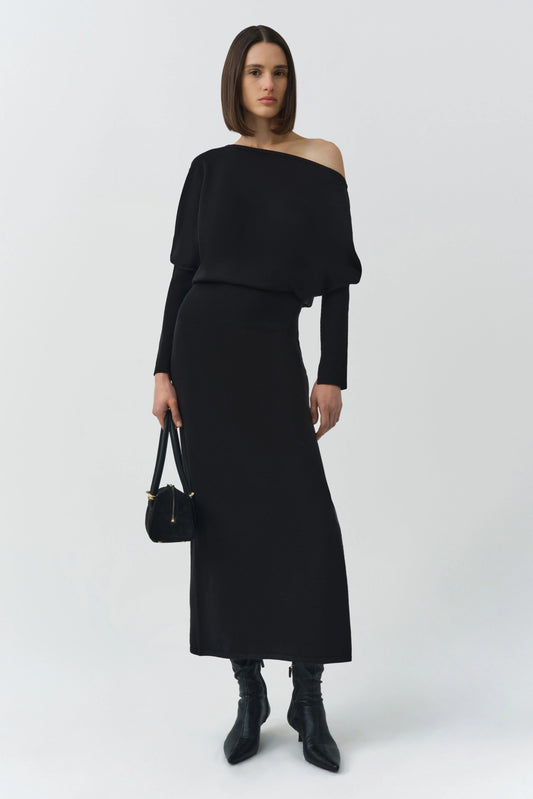 Janese Knit Dress Black - Simkhai