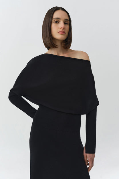Janese Knit Dress Black - Simkhai