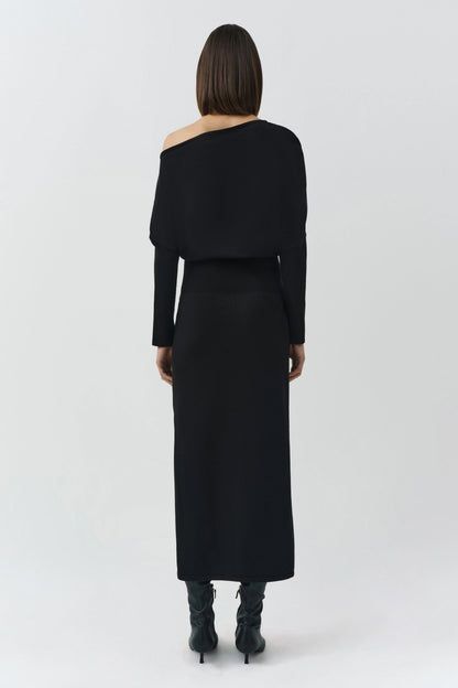 Janese Knit Dress Black - Simkhai